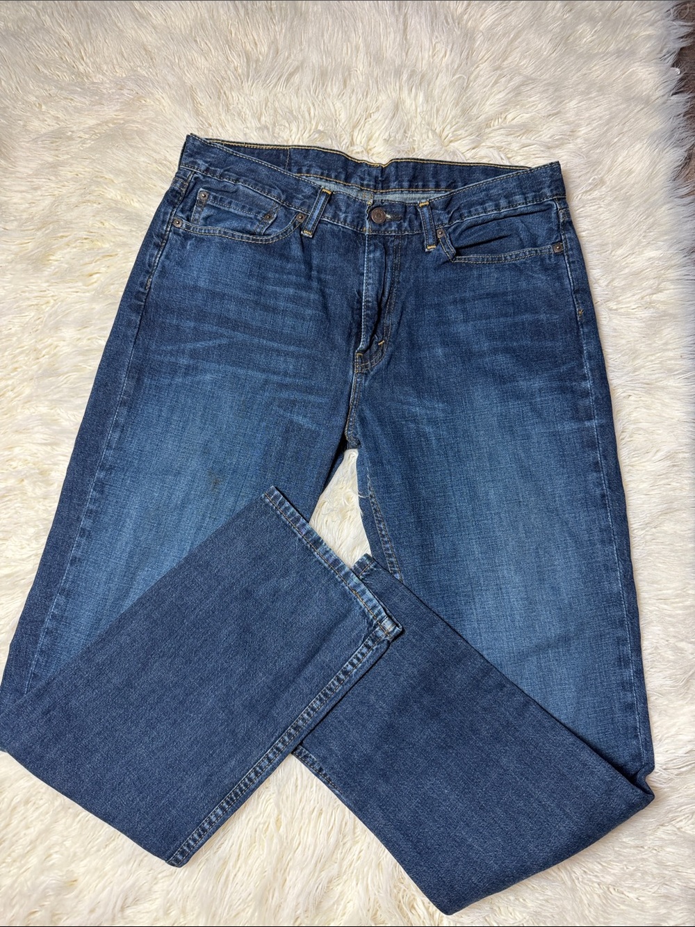 Levi's Men's Straight Jeans - Dark Blue Wash